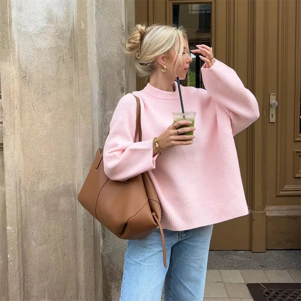 2024ZAR-Spring-Fashion-Versatile-Solid-Color-Loose-Round-Neck-Long-sleeved-Sweater_c1e884ee-f797-4767-a998-382e1539115c.webp