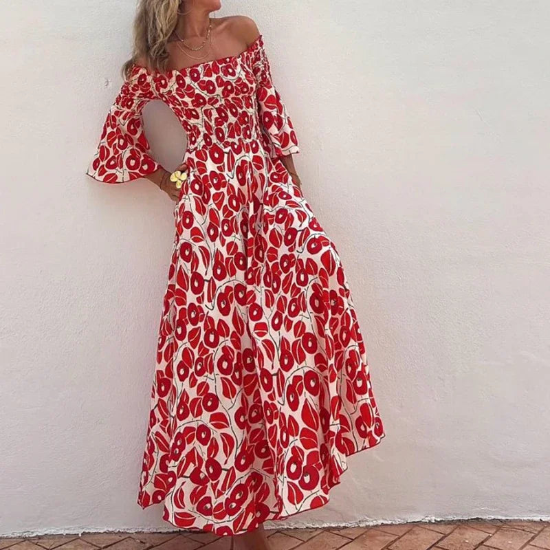 Lichte-Bloemenprint-Hoge-Taille-Lange-Jurk-Sexy-Slash-Hals-Zak-Strandjurk-Casual-Wijd-Uitlopende-Mouwen-Geplooide_d6f6be03-c44c-4d9d-821e-d09fdd7551ed.webp