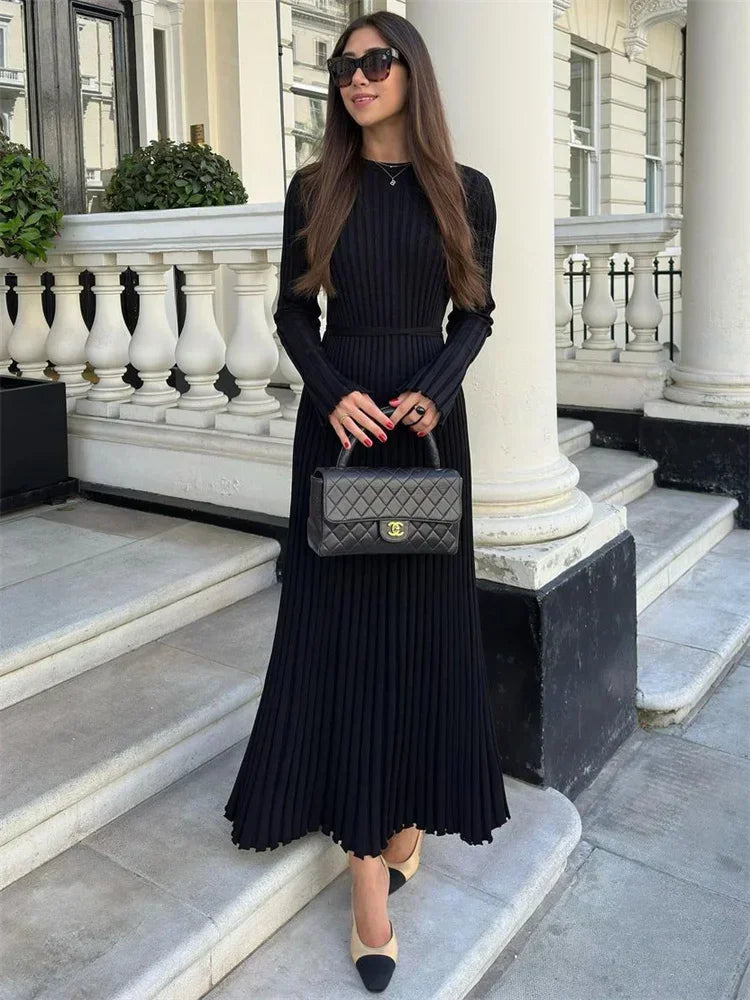 Tossy-Lace-Up-Female-Knit-Maxi-Dress-Autumn-High-Waist-Fashion-Patchwork-Long-Sleeve-Loose-Solid.webp