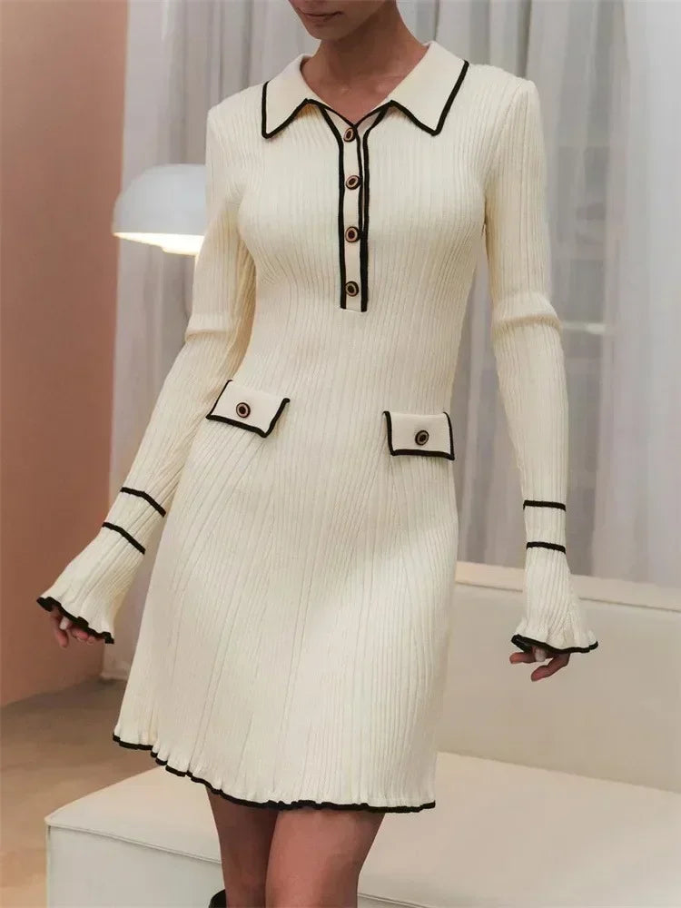 Tossy-Ruches-Mode-Gebreide-Jurk-Vrouwen-Herfst-Geribbeld-Contrast-Lange-Mouw-Hoge-Taille-Revers-Jurk-Gebreide.webp